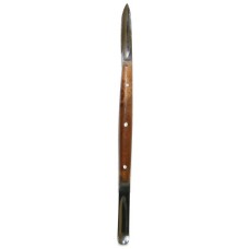 Standard Lessman Wax Knife with Spoons 180mm - Wood Handle